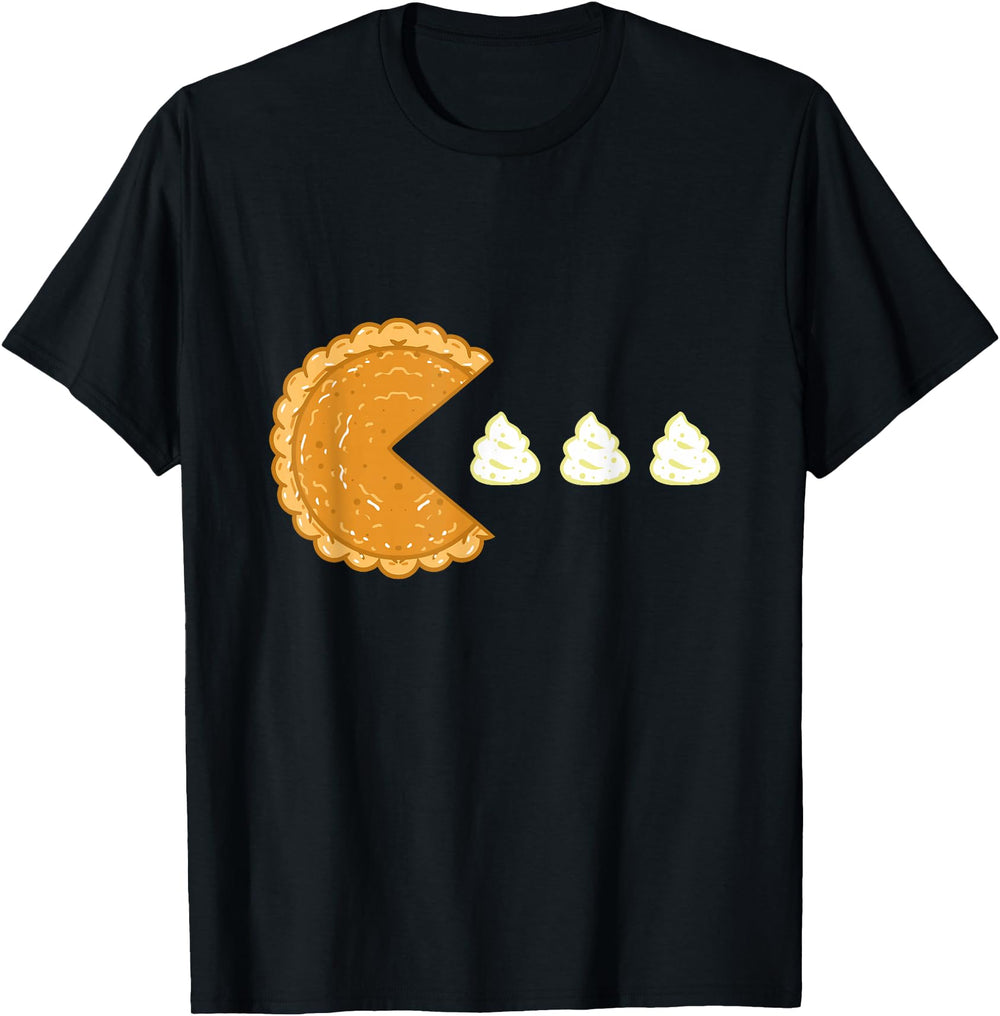 Pumpkin Pie Gamer Thanksgiving Gaming T-Shirt - Unique Graphic Men Women