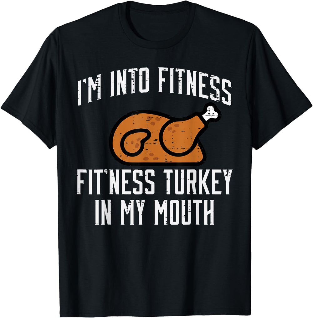 Exclusive Thanksgiving Fitness Turkey T-Shirt - Trendy Graphic Unisex