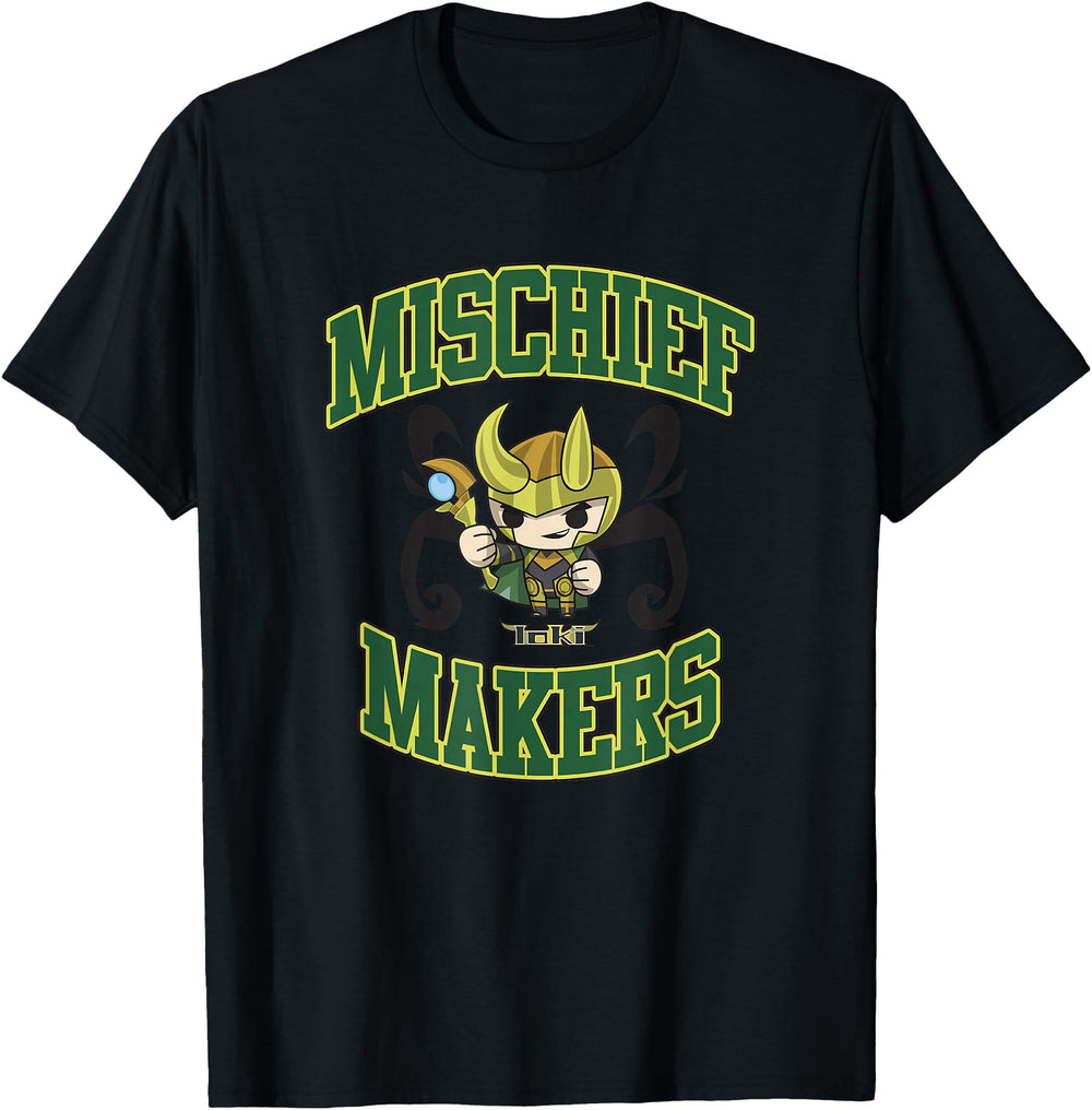 Marvel Comics Loki Chibi Mischief T-Shirt - Custom Art Print Men Women