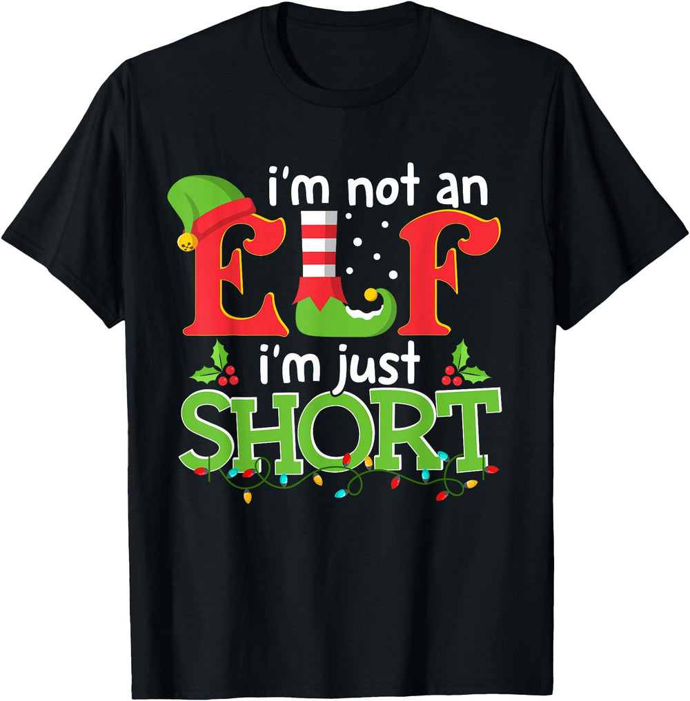 I M Not Elf I M Just Short Merry Sweatshirt - Minimalist Print for Adults