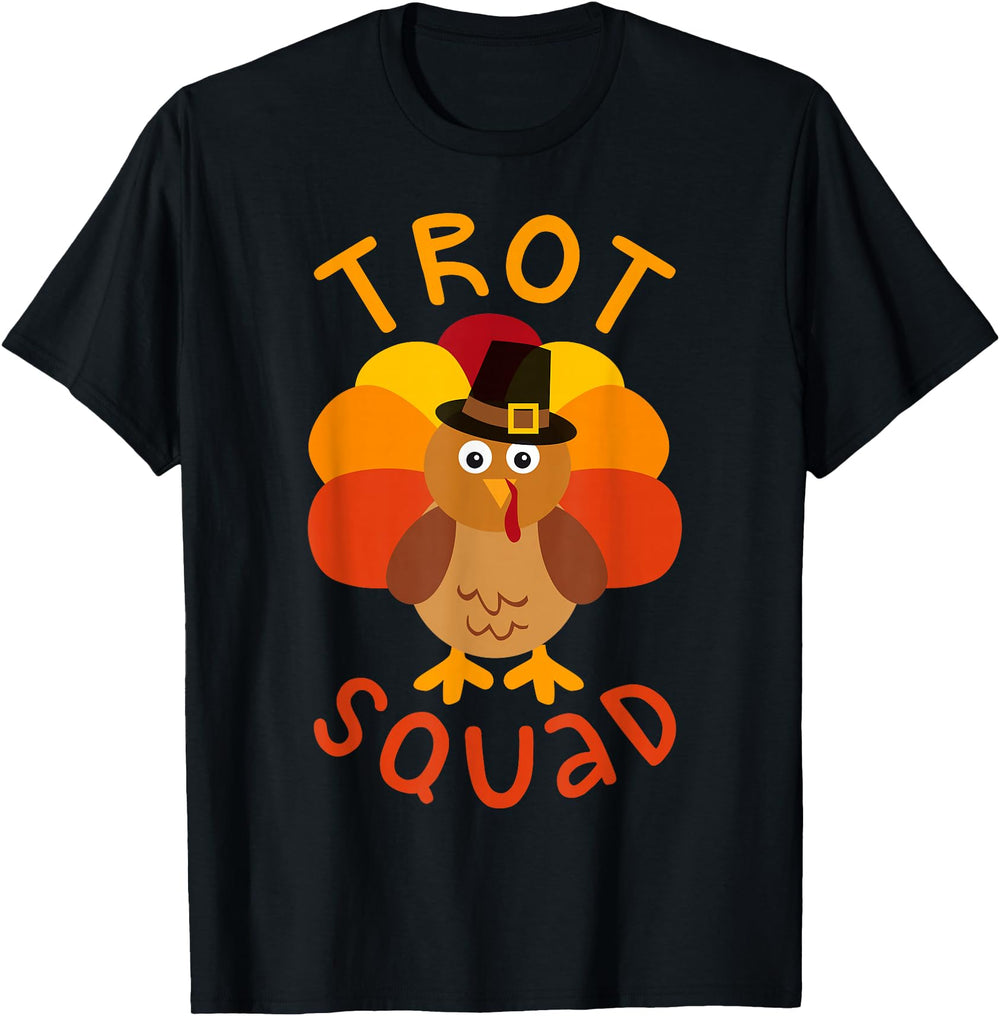Exclusive Trot Squad Turkey Pilgrim Sweatshirt - Trendy Graphic Men Women
