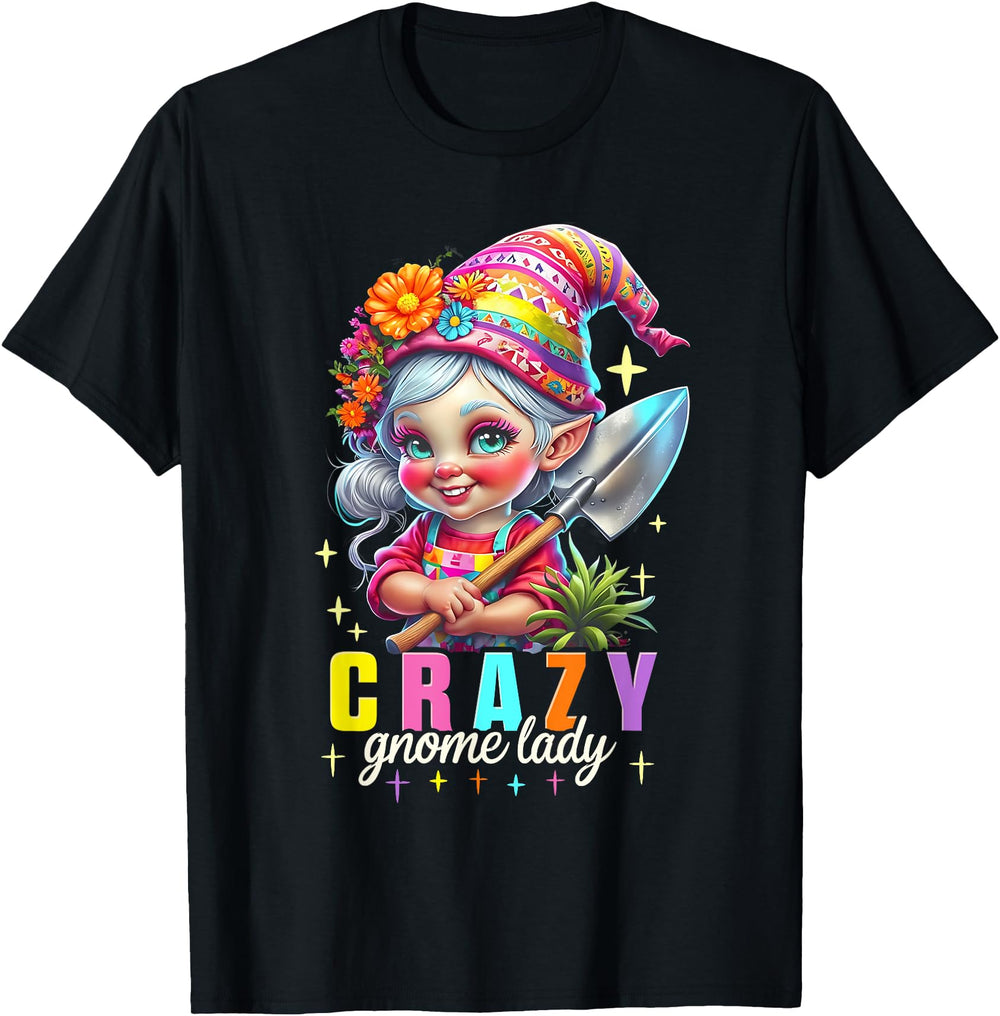 Authentic Gnome Lady Gardener Chibi Hoodie - Novelty Apparel for Adults