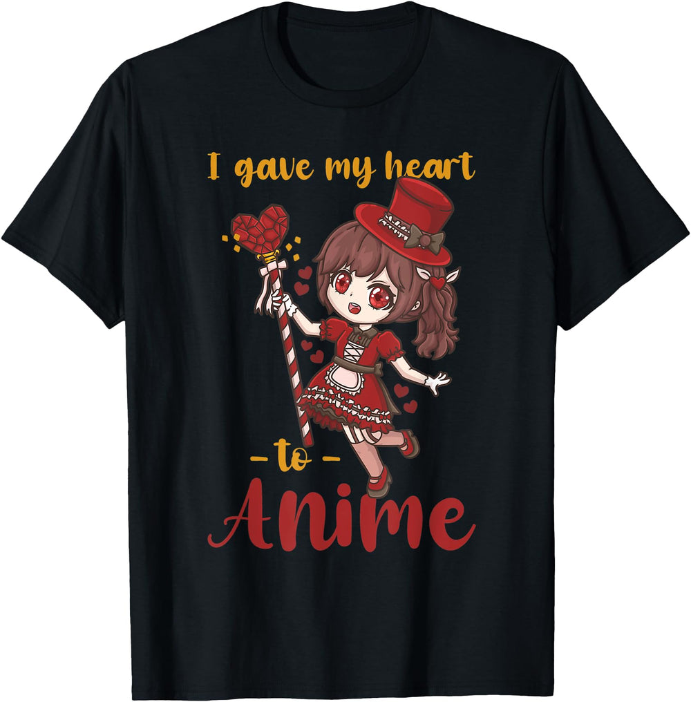 Original I Gave My Heart To Anime I Chibi Hoodie - Unique Graphic Unisex