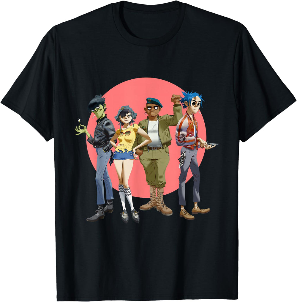Gorillaz Group Circle Rise Exclusive Hoodie - Unique Graphic Unisex