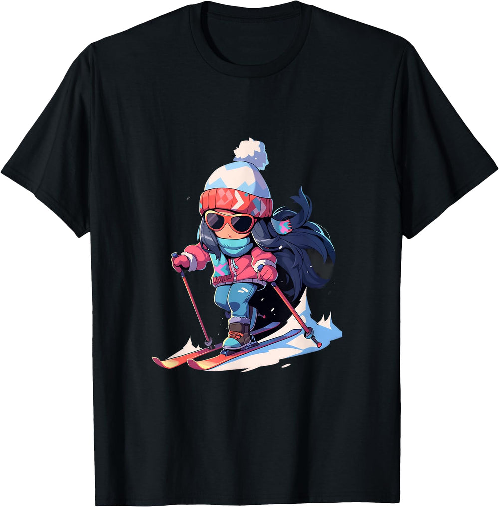 Authentic Skiing Ski Snow Skier T-Shirt - Streetwear Style for Adults