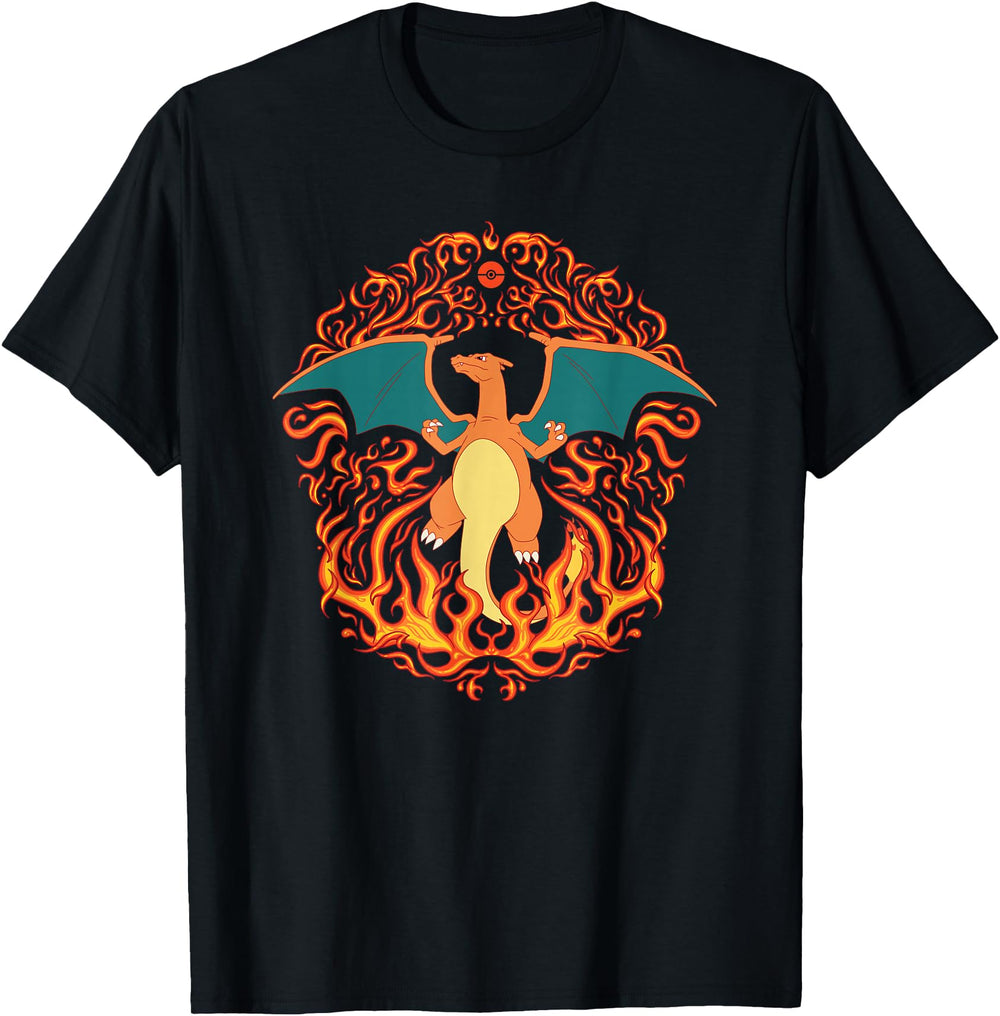 Handcrafted Pok Mon Charizard Fire Hoodie - Aesthetic Graphic Men Women
