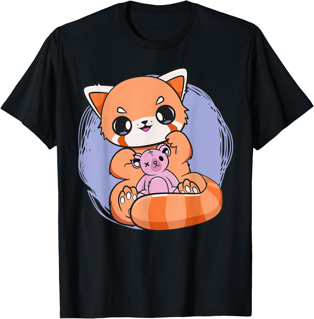 Authentic Pastel Goth Red Panda Teddy Sweatshirt - Streetwear Style Unisex