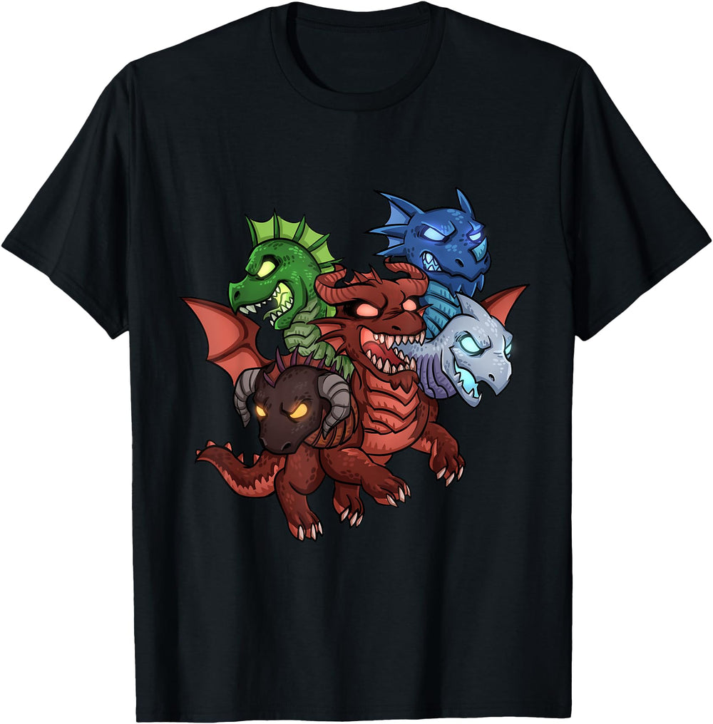 Authentic Hydra Multiple Head T-Shirt - Aesthetic Graphic for Adults