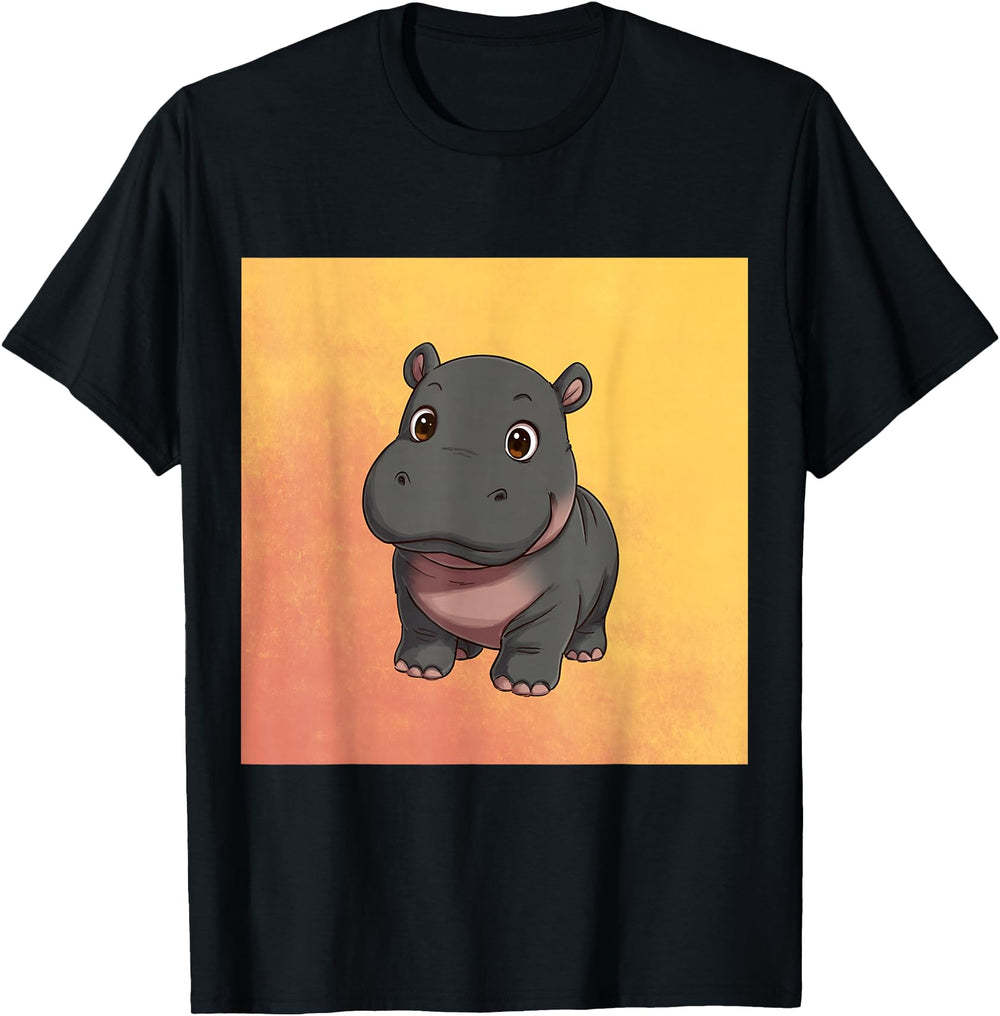 Exclusive Cartoon Hippo Chibi Hippo Hoodie - Trendy Graphic for Adults