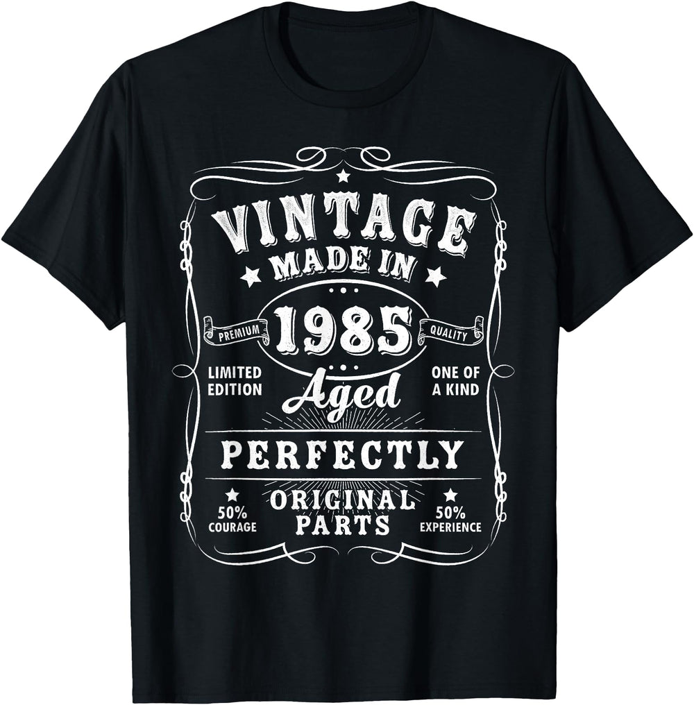 Original 40 Decorations 40Yr 1985 40Th T-Shirt - Novelty Apparel Unisex