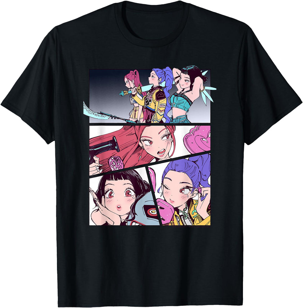 Exclusive Kpop Demon Hunters Huntrix T-Shirt - Custom Art Print for Adults