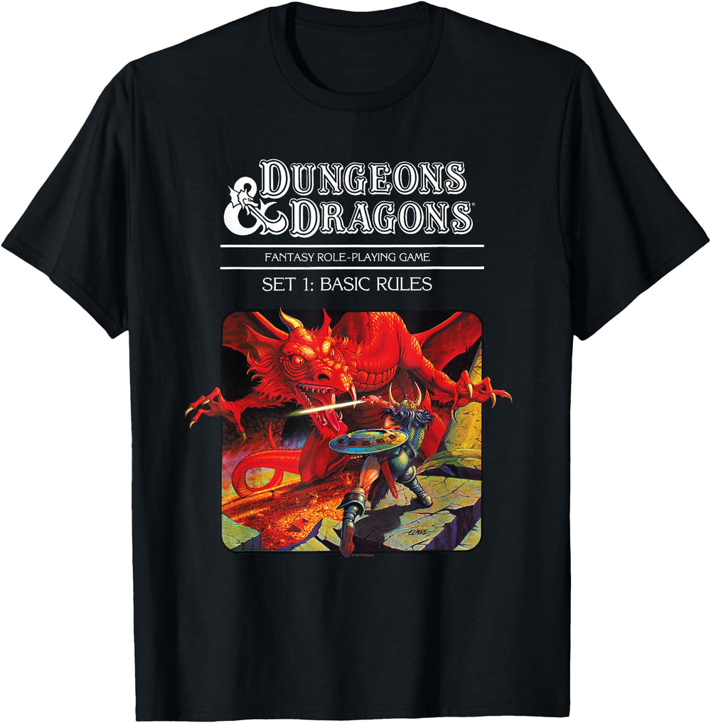 Exclusive Dungeons Dragons Basic Rules Hoodie - Novelty Apparel Men Women