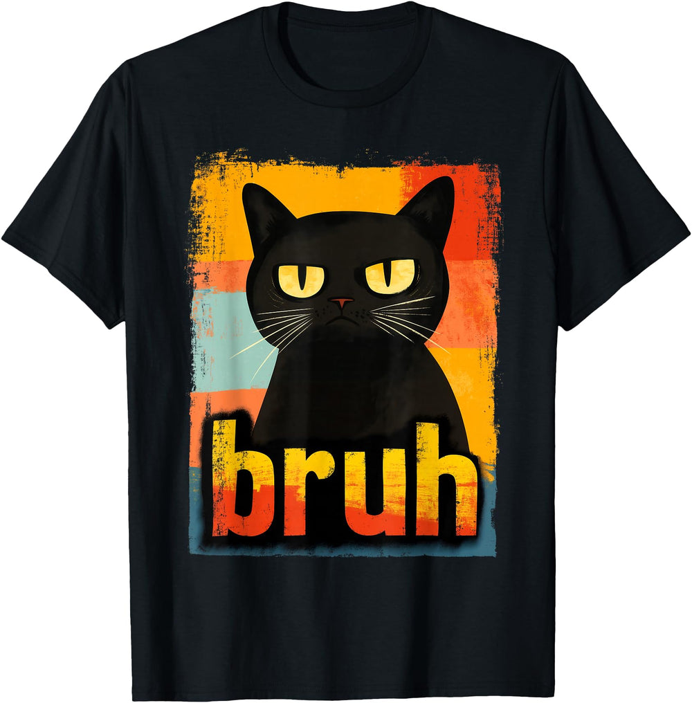 Original Cat Bruh Teens Meme Hoodie - Fun Novelty Design Unisex