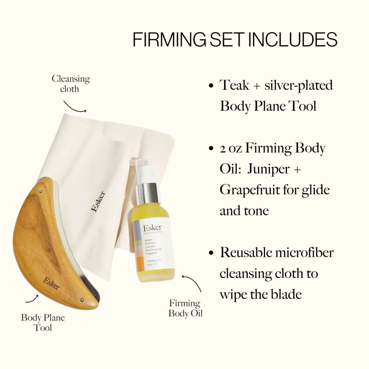 Ensemble d'outils d'exfoliation pour le corps