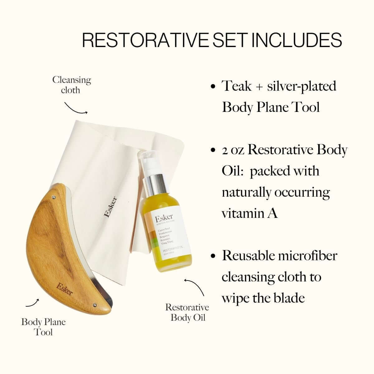 Ensemble d'outils d'exfoliation pour le corps