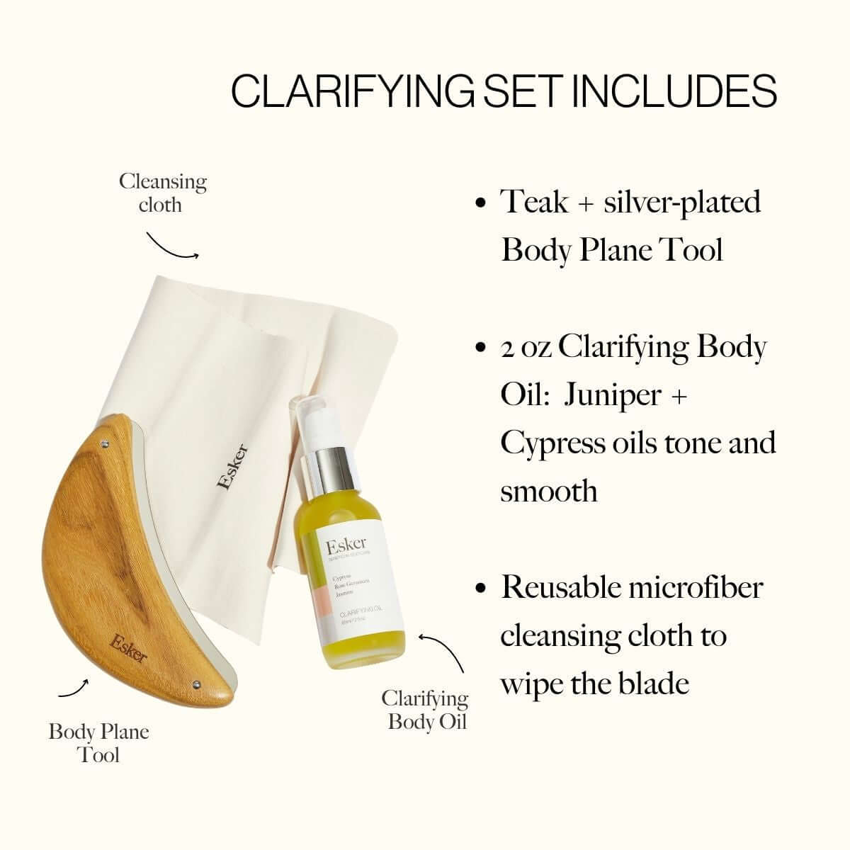 Ensemble d'outils d'exfoliation pour le corps