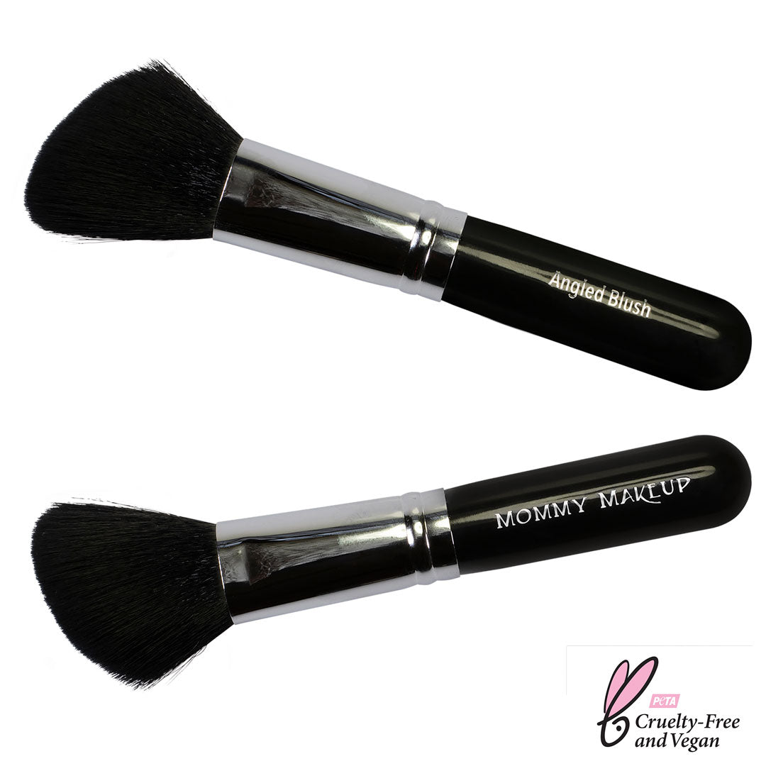 Angled Blush Brush - Hand cut, Vegan, Cruelty-free - Snipetell