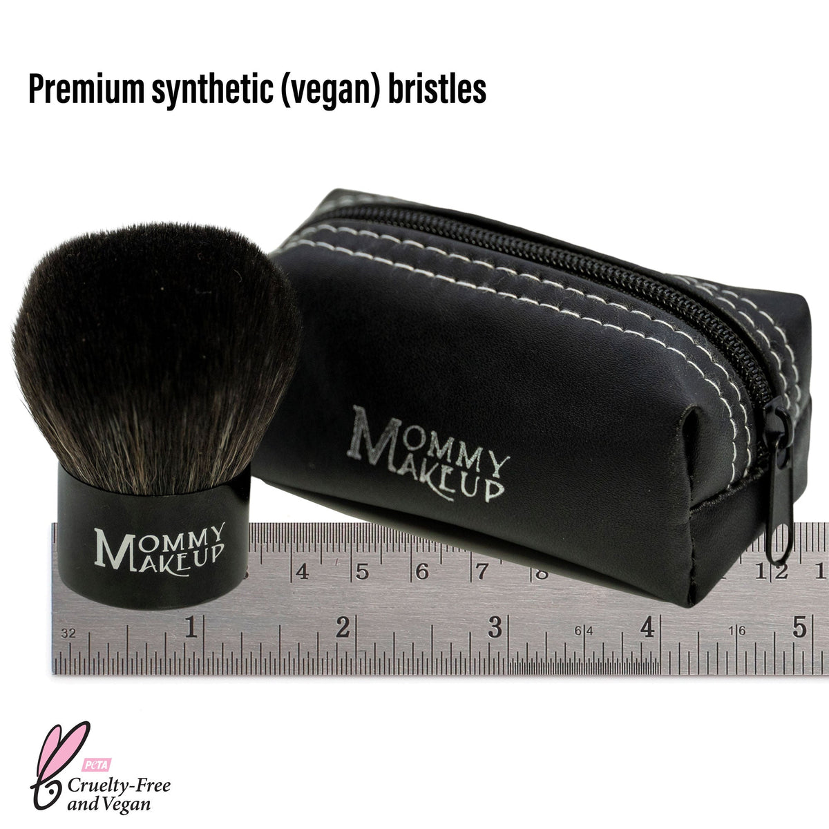 Kabuki Brush - Hand cut, Vegan, Cruelty-Free Mineral Makeup Brush - Snipetell