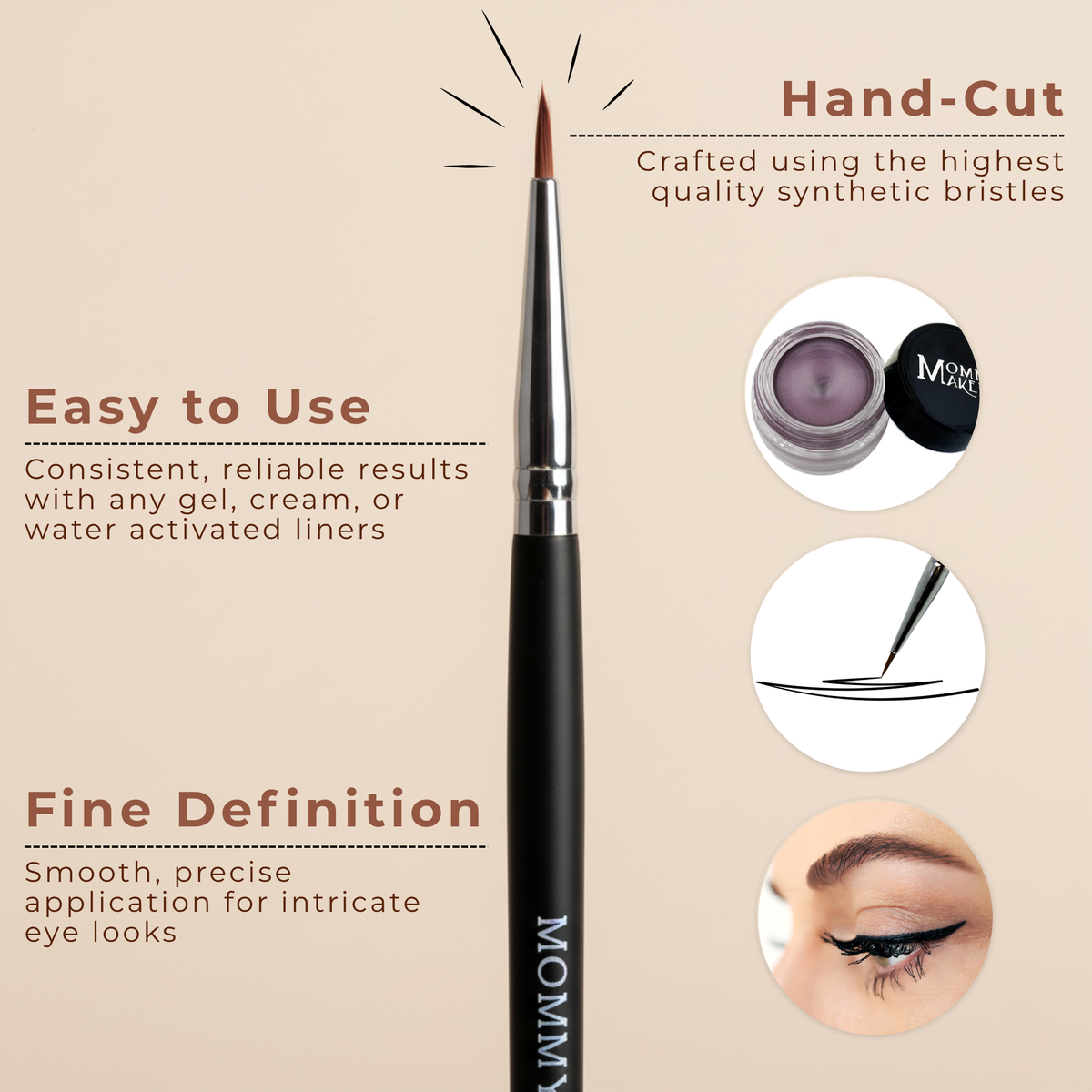 Pointed Eyeliner Brush - Snipetell