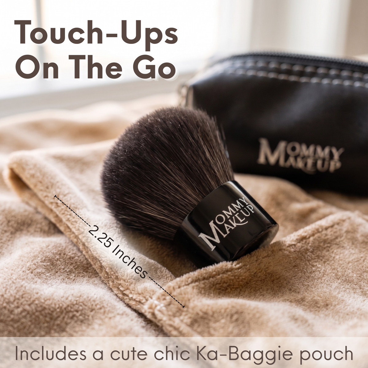 Kabuki Brush - Hand cut, Vegan, Cruelty-Free Mineral Makeup Brush - Snipetell
