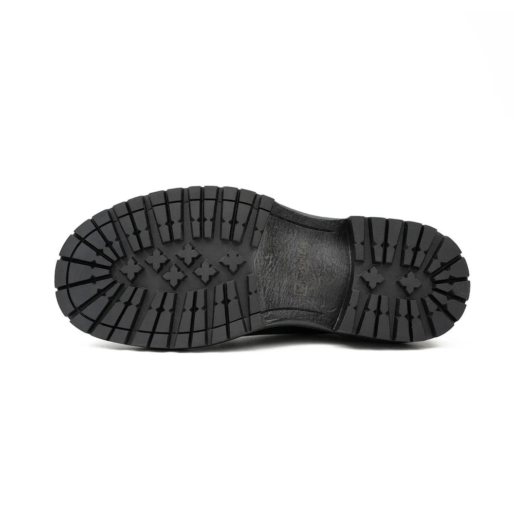 Big Cap Toe Derby shoes Black