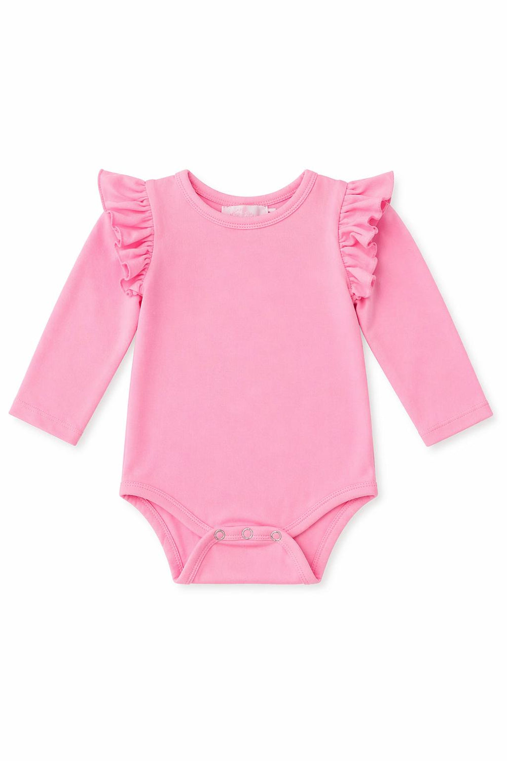 Bubblegum Pink L/S Flutter Bodysuit