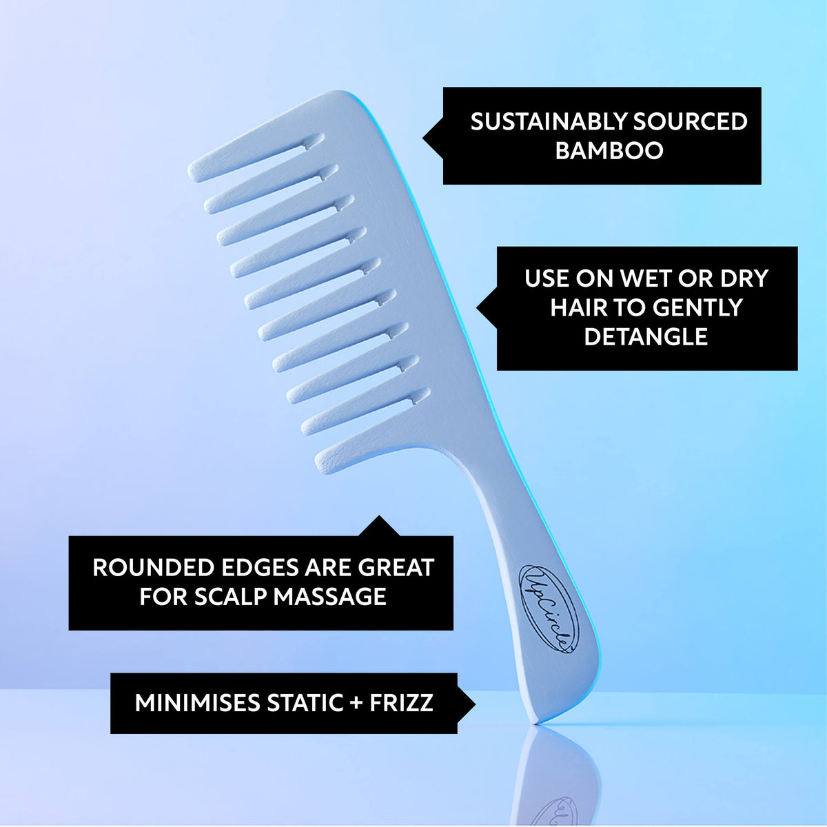 Bamboo Wide Tooth Comb - Snipetell