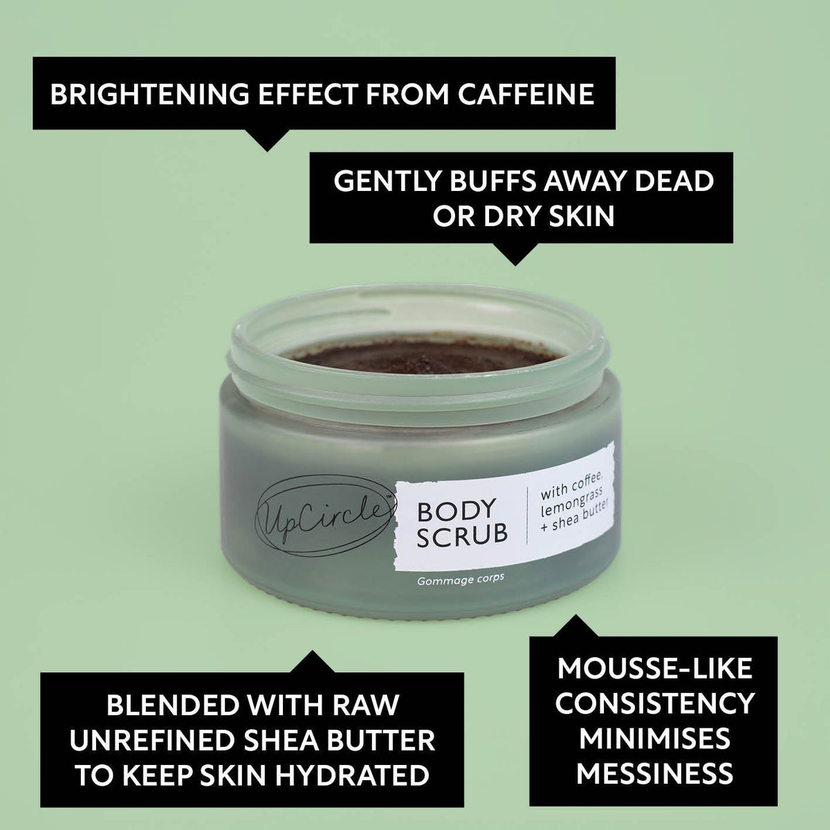 Coffee Body Scrub with Lemongrass - Snipetell