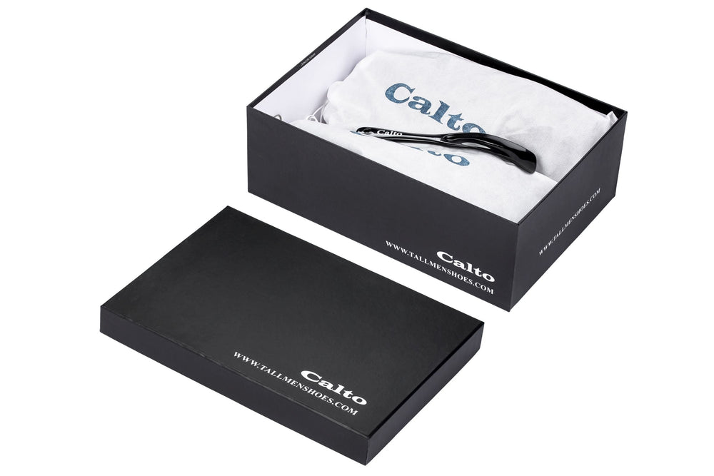 CALTO - X1649 - 2.8 Inches Taller (Iron Grey) - Lightweight Sneakers