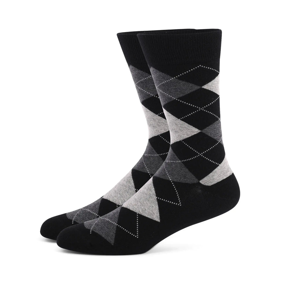 Calcetines de vestir estampados para hombre