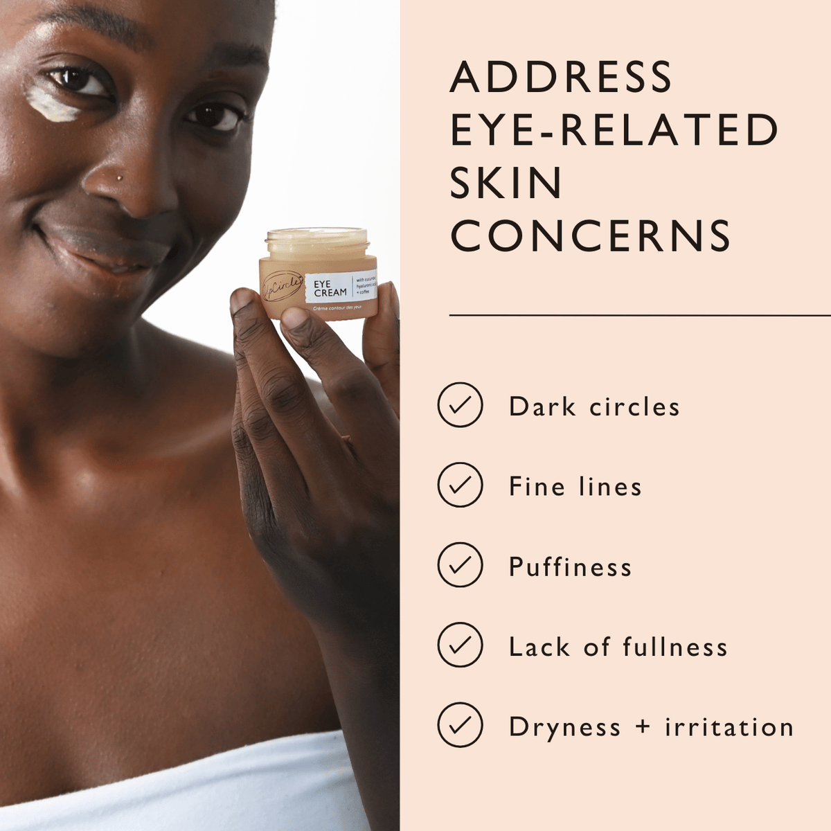 Eye Cream with Hyaluronic Acid & Coffee - Snipetell