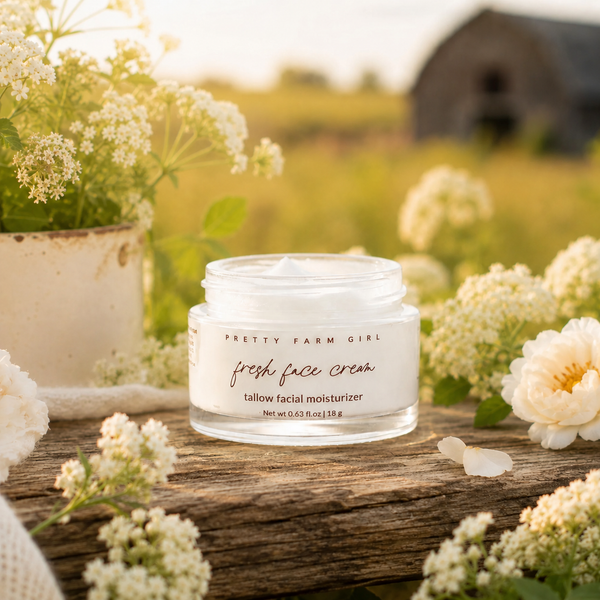 Crema Facial Antiedad Hidratante de Sebo "Fresh Face"