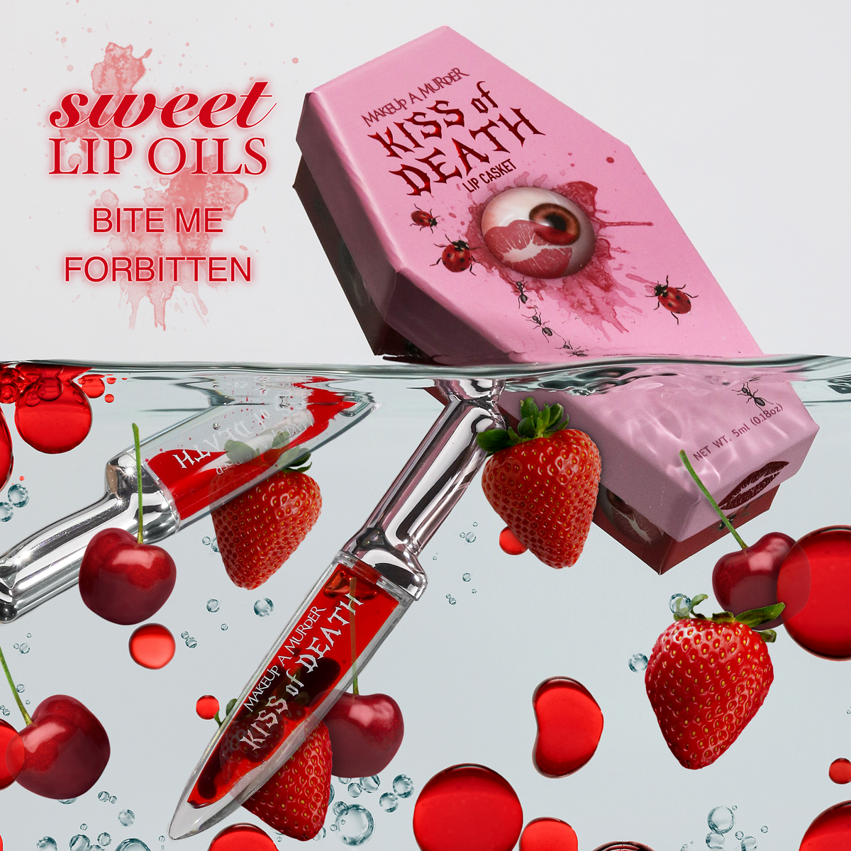 KISS of DEATH Bloody Lip Oils - Snipetell