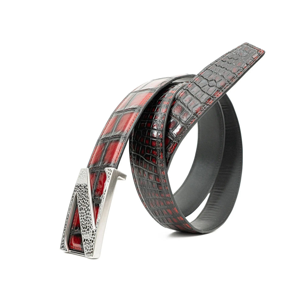 Handcrafted Alligator Leather Belts DVG134