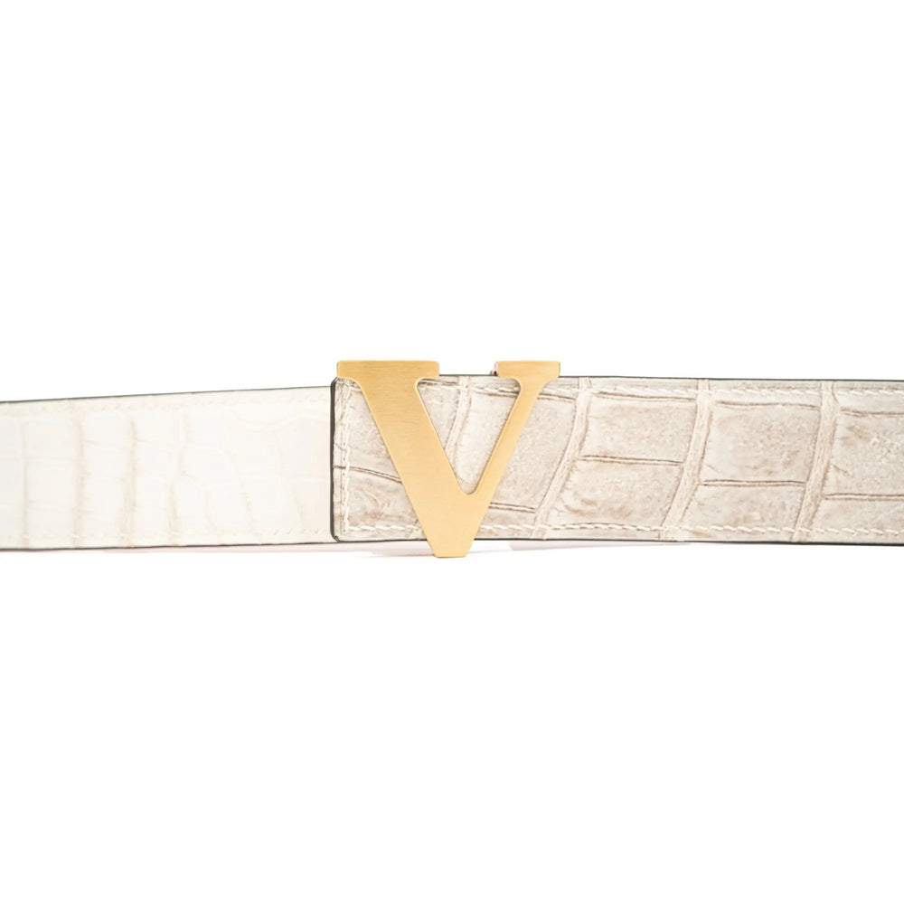 Handcrafted Alligator Leather Belts DVG169