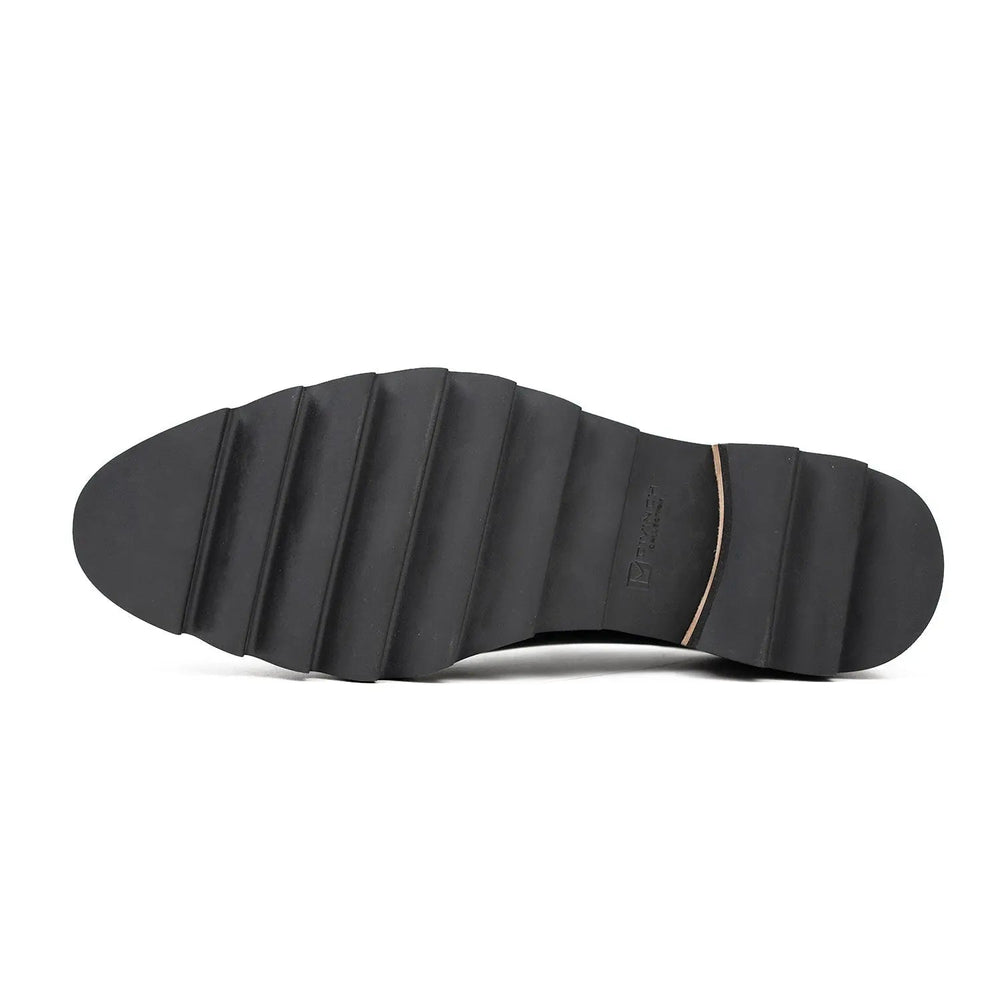 Handcrafted calfskin Oxford shoes Black