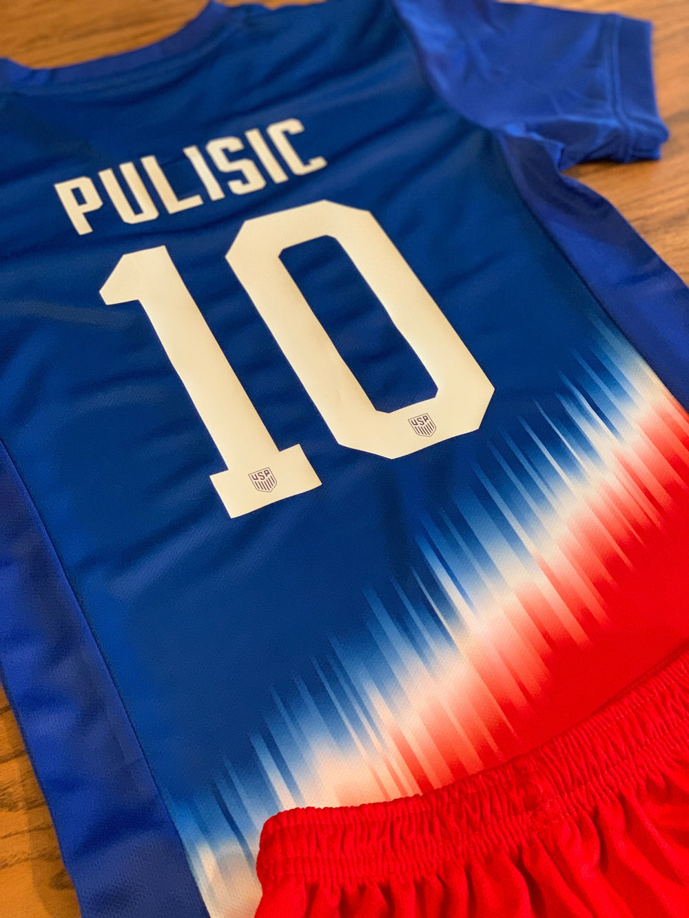 Christian Pulisic USA 2024 Kids Youth Soccer Jersey Kit 2 Piece Set CustomKiddos.com