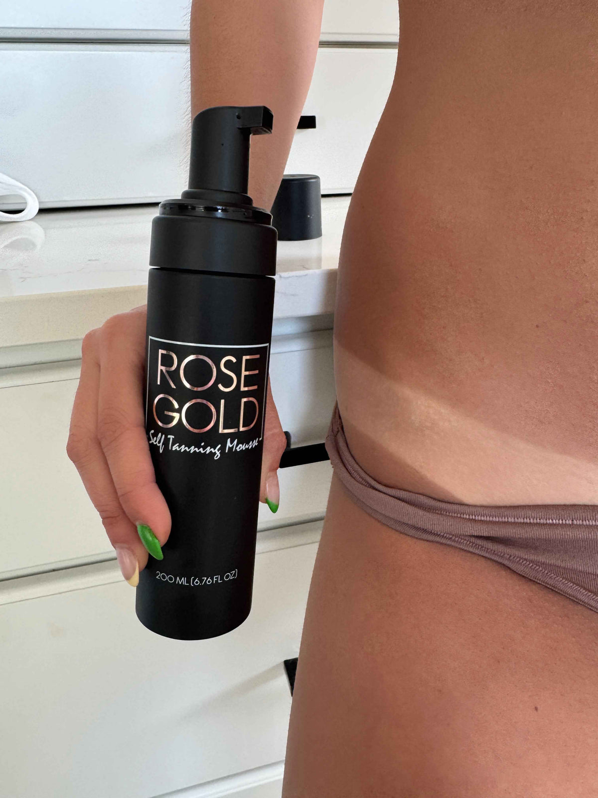 Rapid Rinse Self Tanning Mousse — Dark Neutral Bronze Whipped Foam
