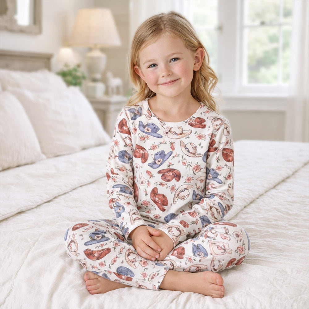 Wildflower Rodeo Cowgirl Kids Pajama Set - Bamboo Tesa Babe
