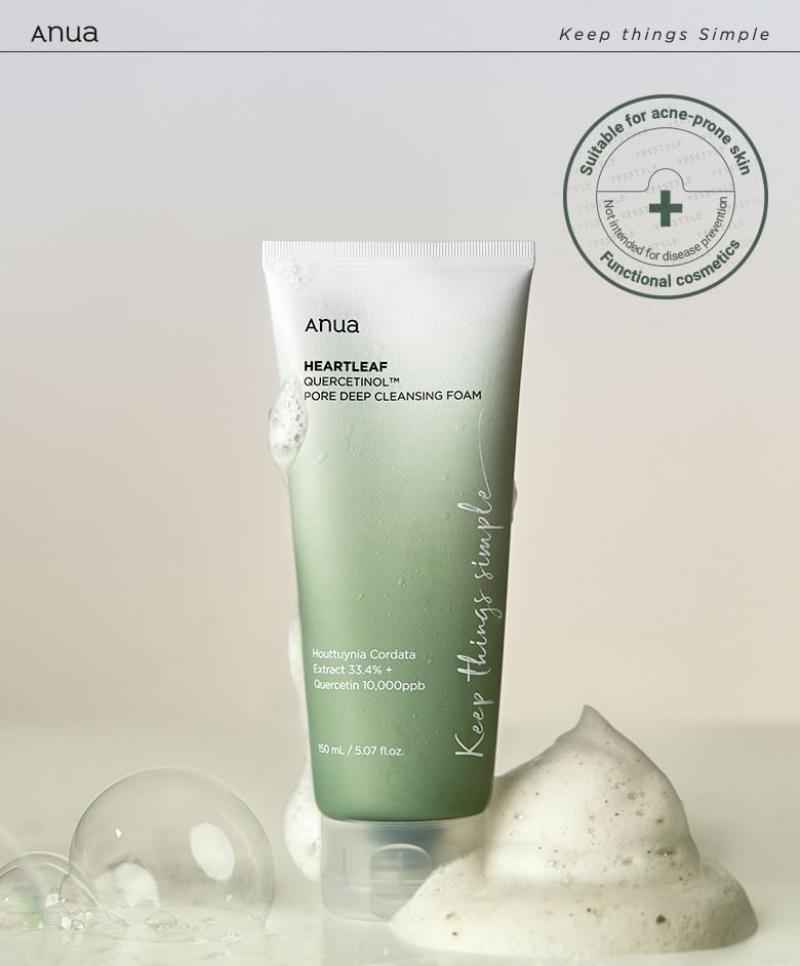 ANUA Heartleaf Quercetinol Pore Deep Cleansing Foam