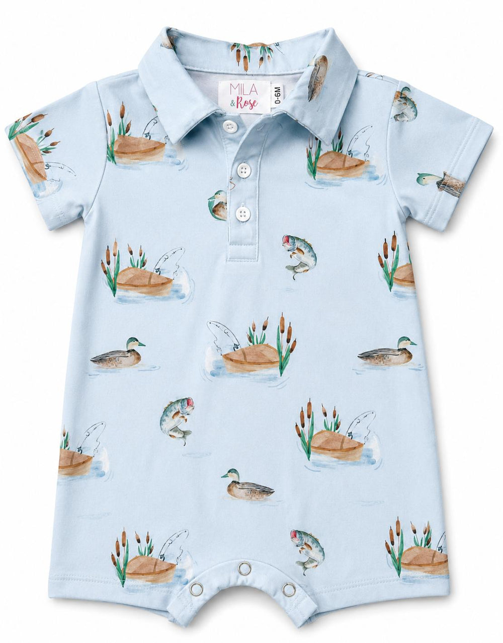 Lake Day Polo Shorty One-Piece