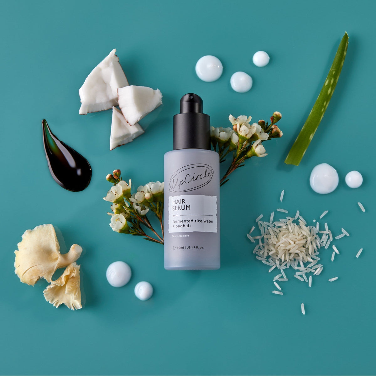 Hair Serum with Fermented Rice Water + Baobab - Snipetell