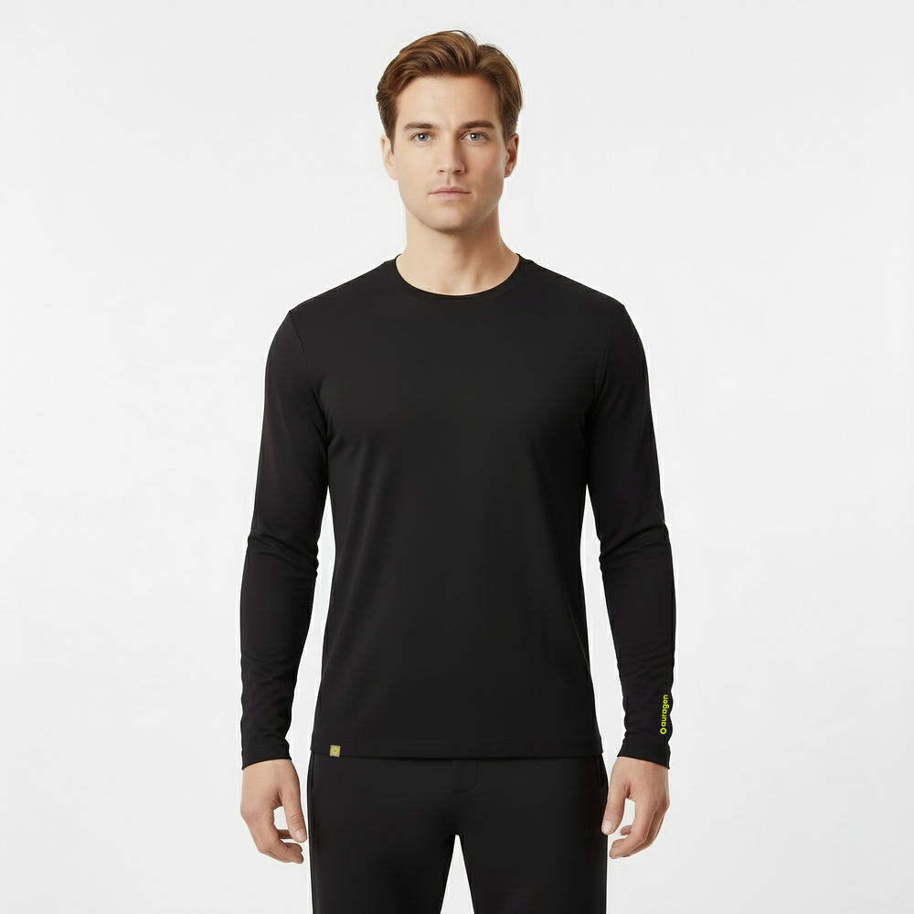 Mason Black Long Sleeve Crew