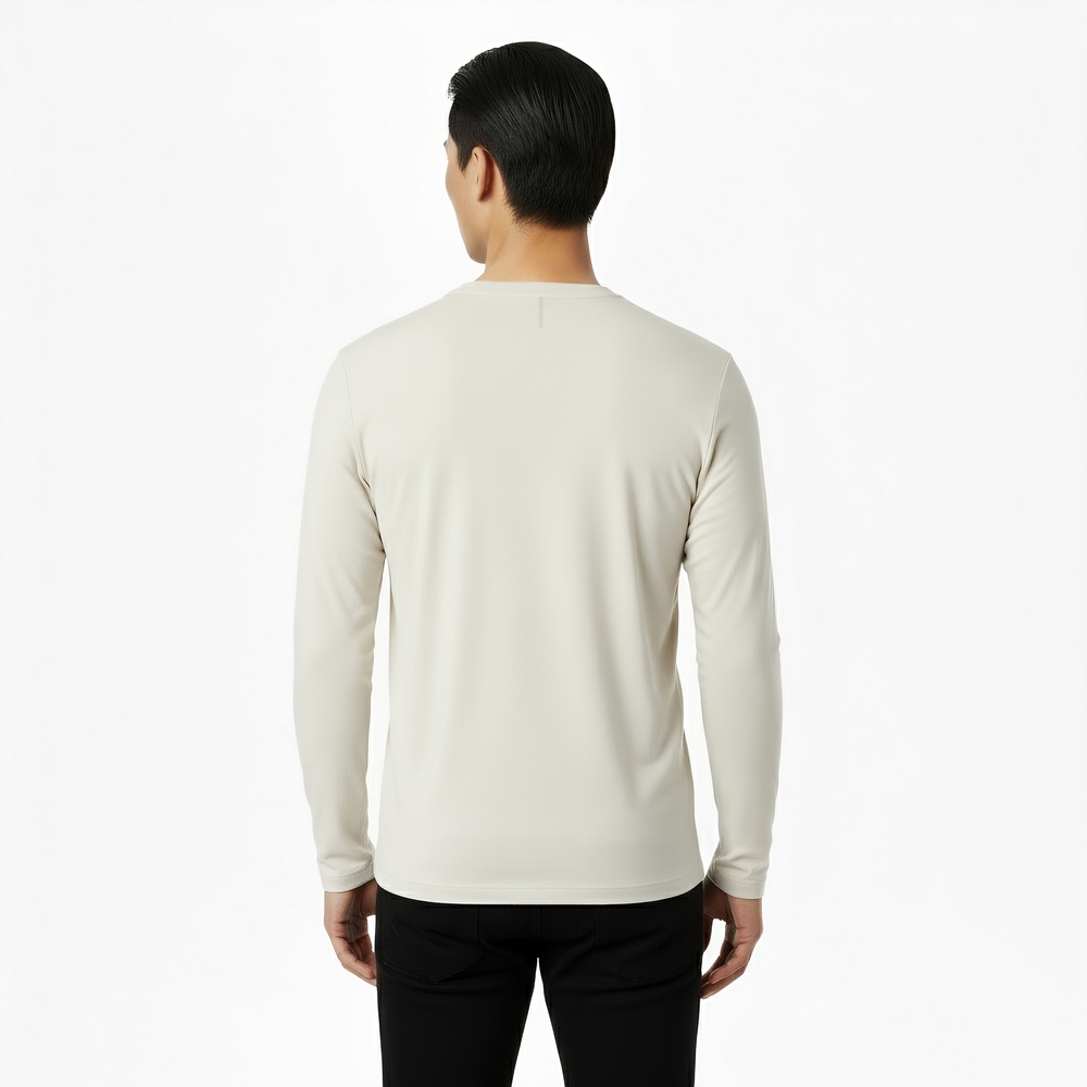 Mason White Long Sleeve Crew