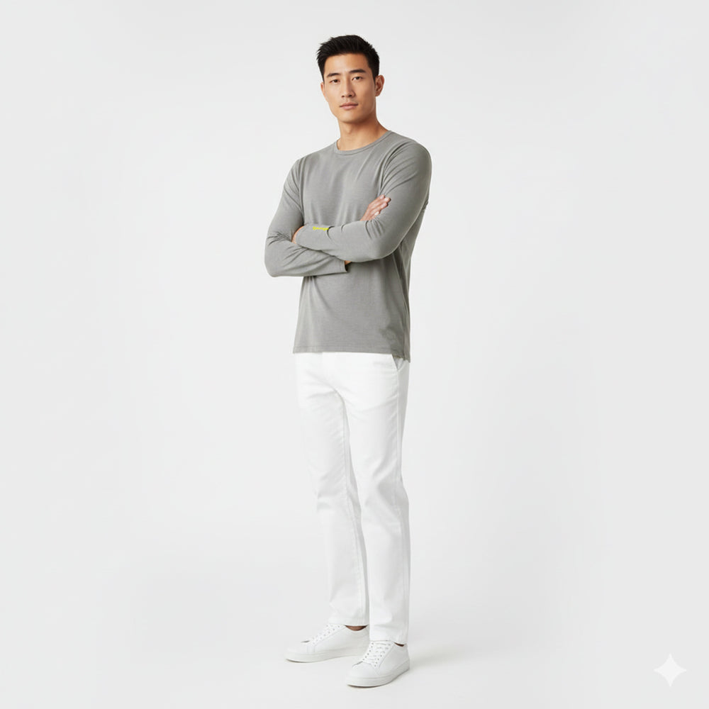 Mason Grey Long Sleeve Crew