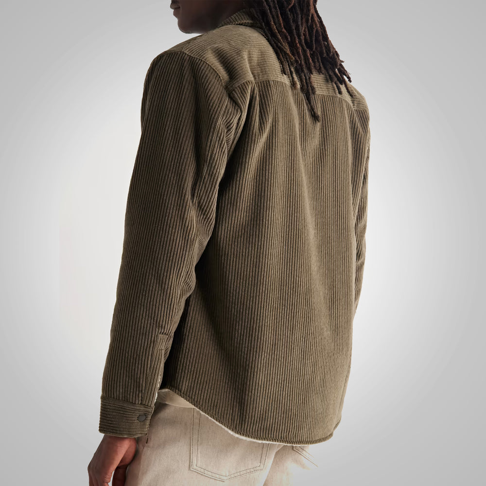Men’s Soft Shearling Corduroy Jacket