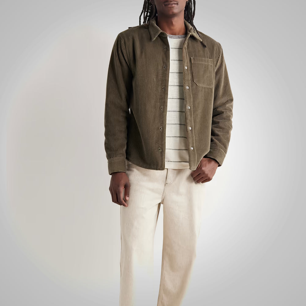 Men’s Soft Shearling Corduroy Jacket