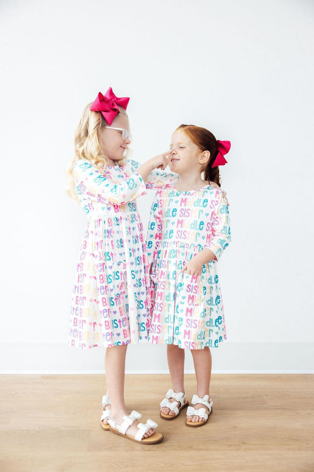 Middle Sister 3/4 Sleeve Pocket Twirl Dress
