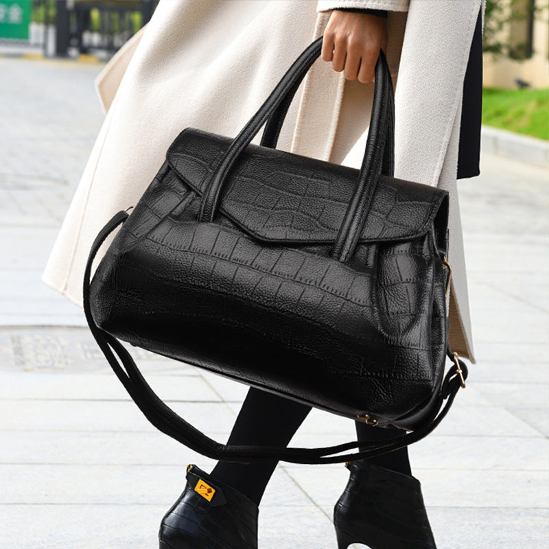 Handbag Large Capacity Bag Women All Match High Grade Women Bag Crocodile Pattern Tote Bag Shoulder Crossbody