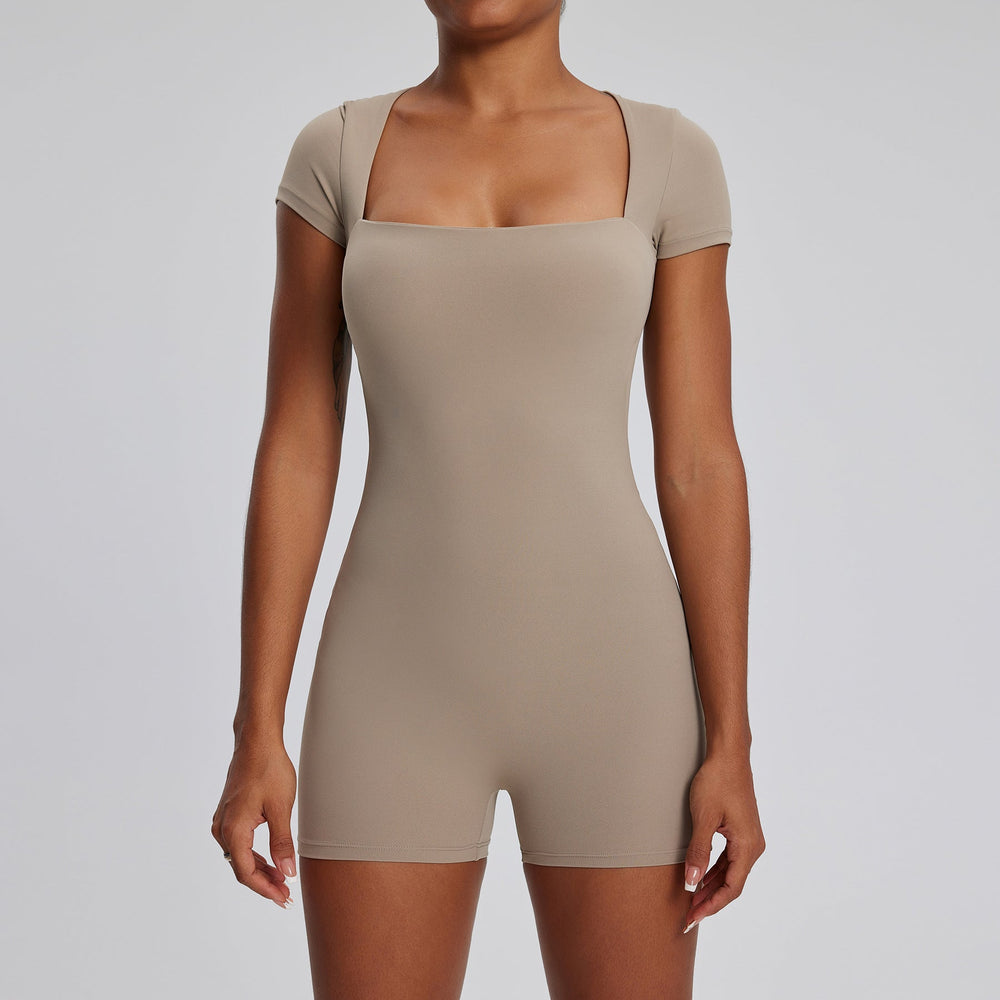 Tight Quick Drying T shirt Yoga Clothes Women Training Dance Fitness Sports Yoga Jumpsuit Jumpsuit